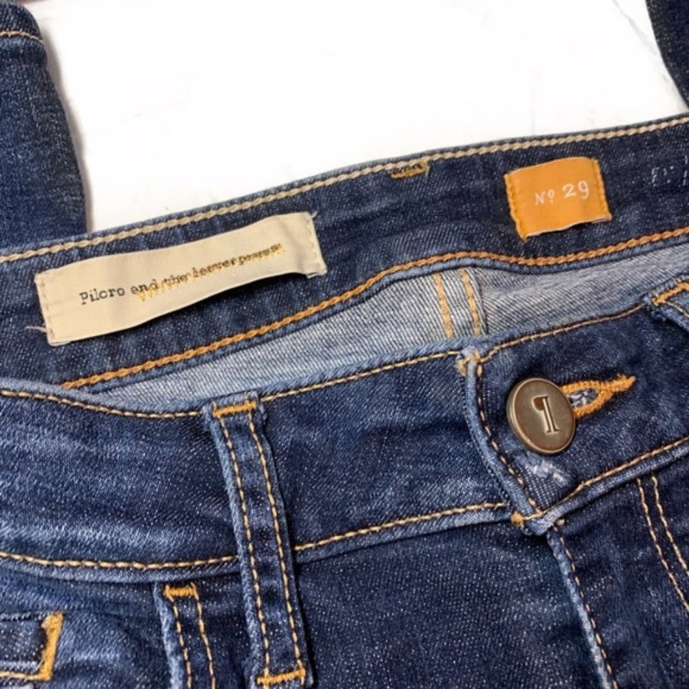Ripped Straight Leg Jeans